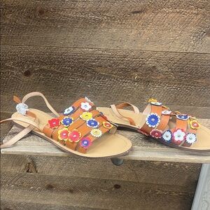 Chase And Chloe Floral Sandals Size 8